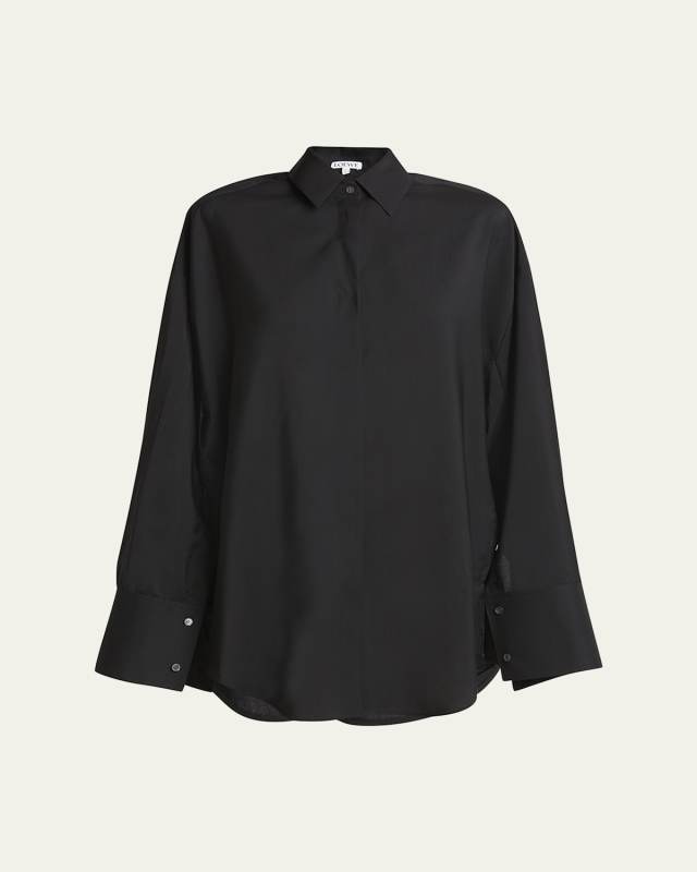 Wool Button Down Blouse